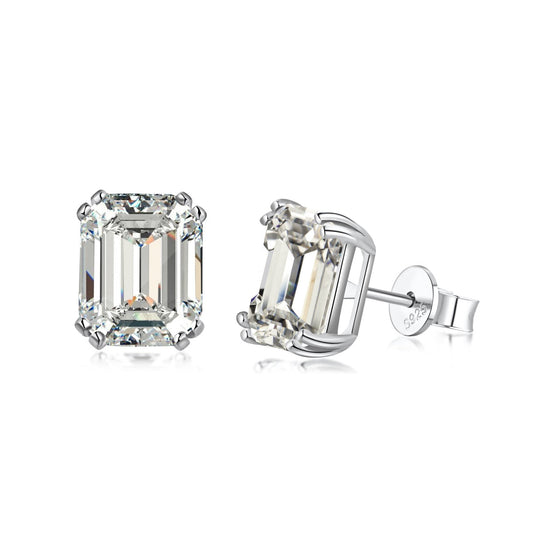 [Amore]Dazzling Square Shape Earrings