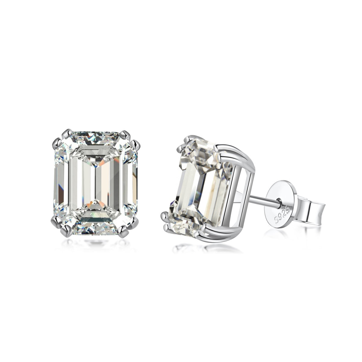 [Amore]Dazzling Square Shape Earrings