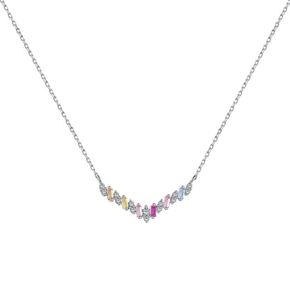 [Amore]Dazzling Rainbow Necklace
