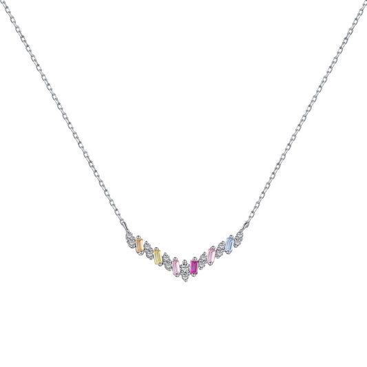 [Amore]Dazzling Rainbow Necklace
