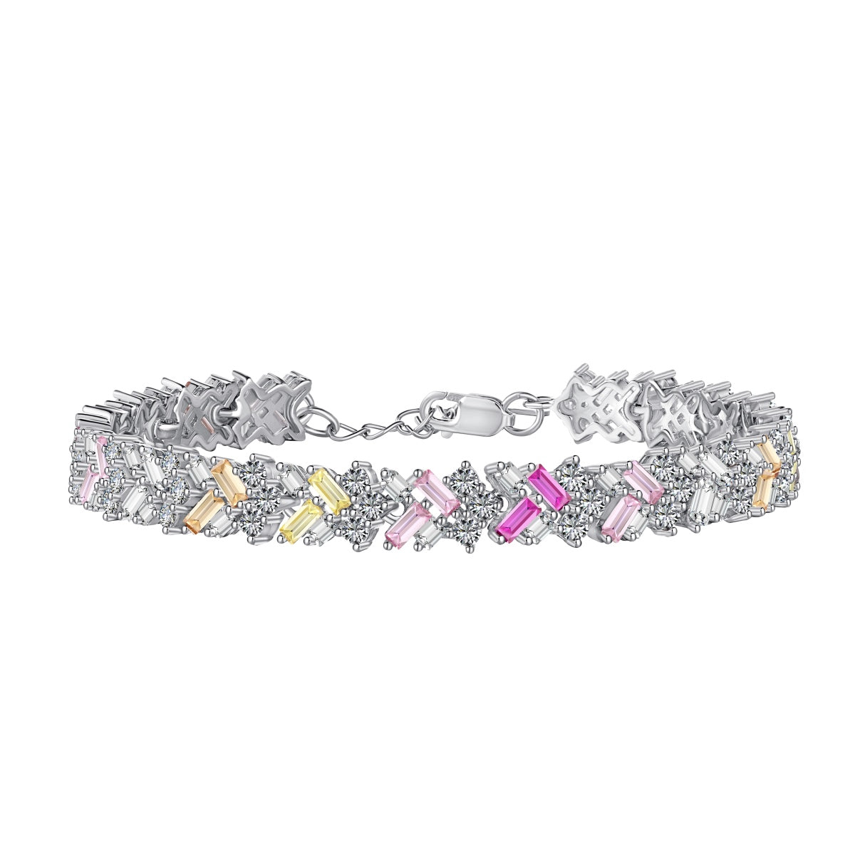 [Amore]Dazzling Unique Multi Shape Daily Bracelet