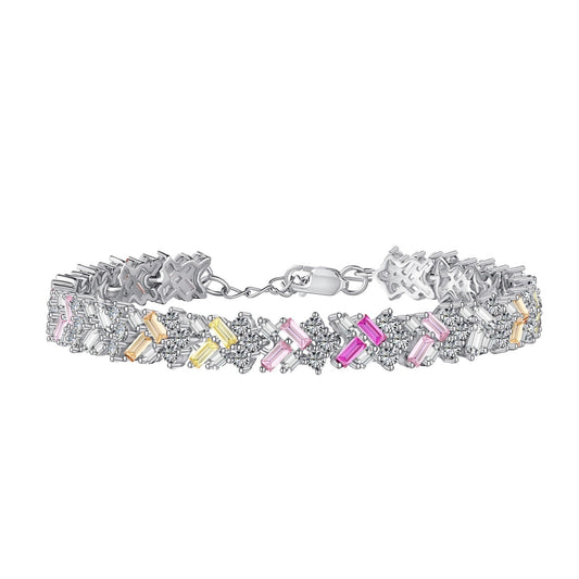 [Amore]Dazzling Unique Multi Shape Daily Bracelet