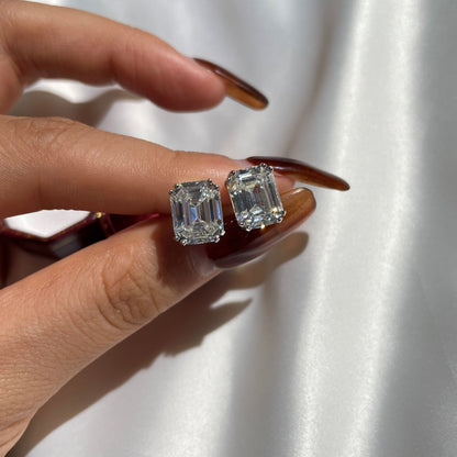 [Amore]Dazzling Square Shape Earrings