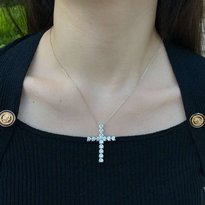 [Amore]Radiant Cross Shape Necklace