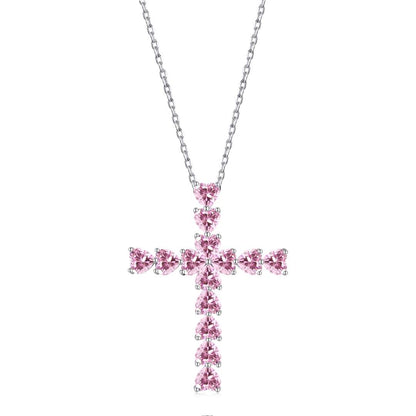 [Amore]Radiant Cross Shape Necklace