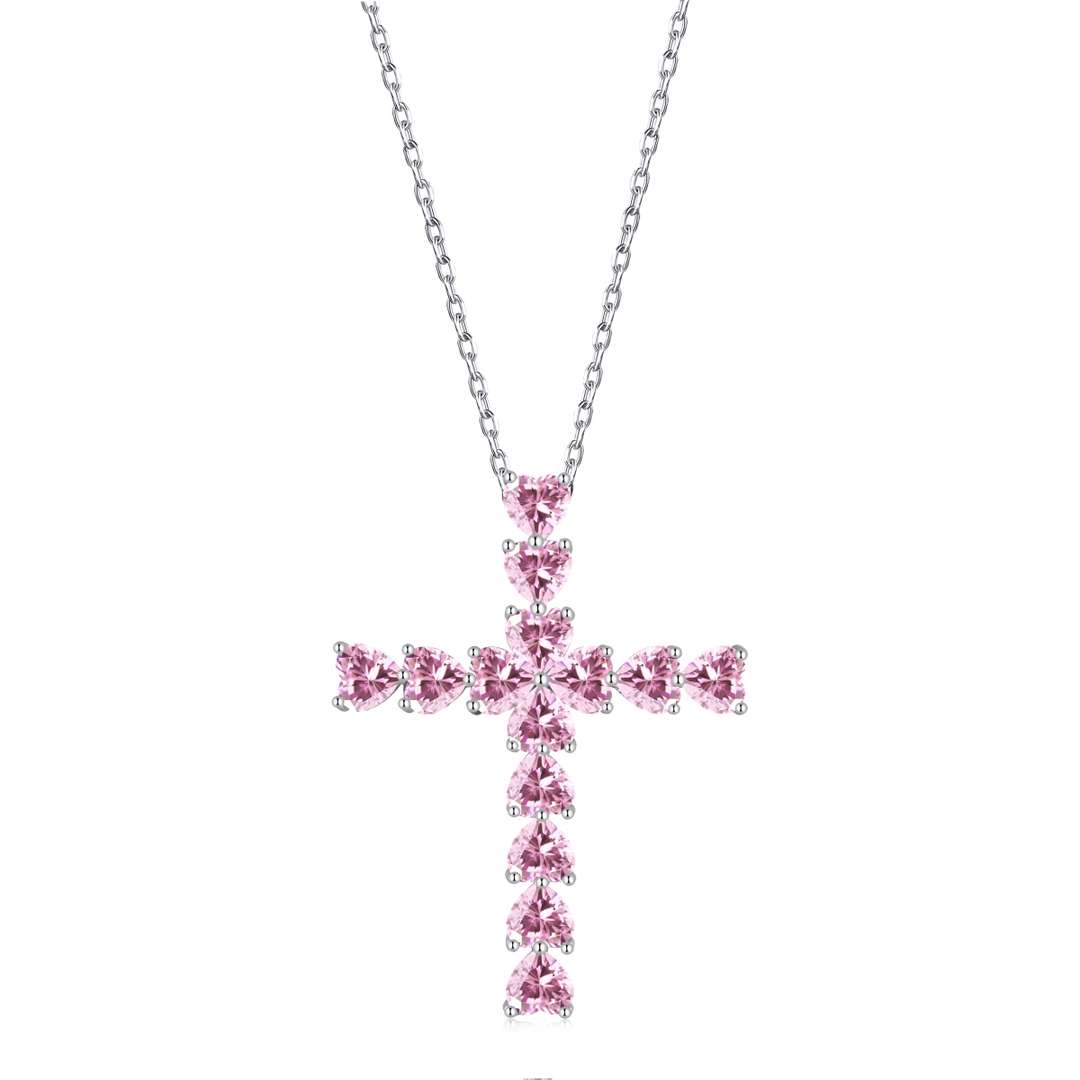 [Amore]Radiant Cross Shape Necklace