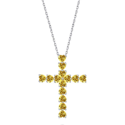[Amore]Radiant Cross Shape Necklace