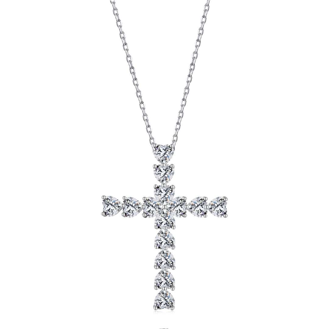 [Amore]Radiant Cross Shape Necklace