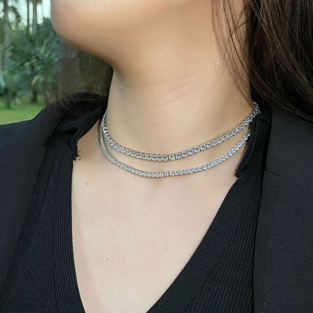 [Amore]Elegant Tennis Chain Necklace