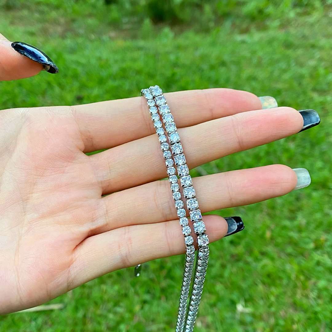 [Amore]Elegant Tennis Chain Necklace