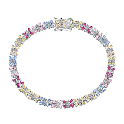 [Amore]Radiant Colorful Emerald Cut Party Bracelet