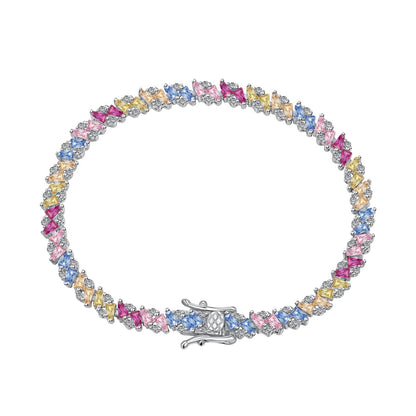 [Amore]Ornate Sparkling Multi Cut Party Bracelet