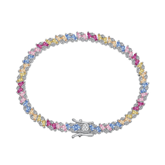 [Amore]Ornate Sparkling Multi Cut Party Bracelet