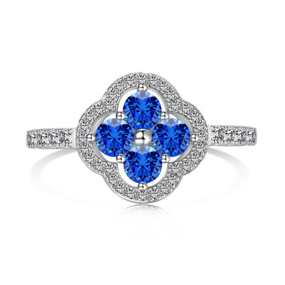[Amore]Four Leaf Clover Flower Design Ring