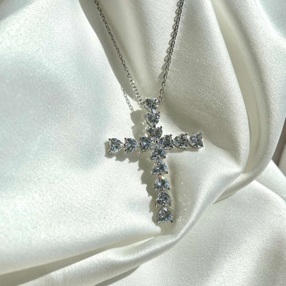 [Amore]Radiant Cross Shape Necklace