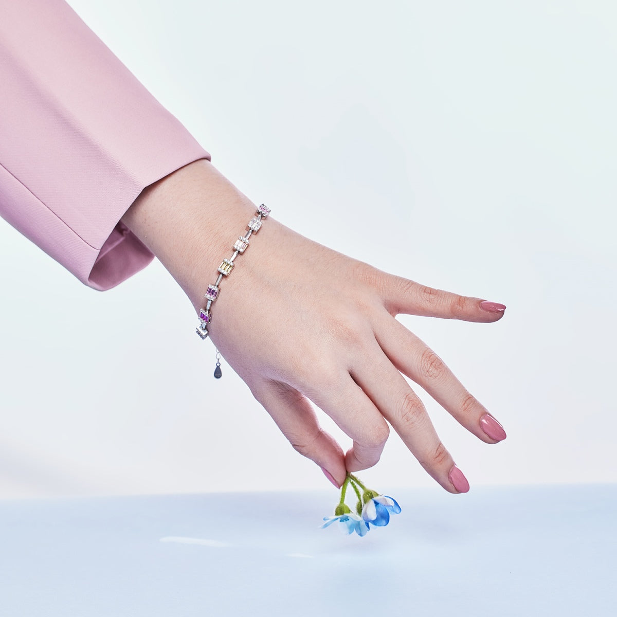 [Amore]Dainty Charming Emerald Cut Daily Bracelet