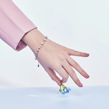 [Amore]Dainty Charming Emerald Cut Daily Bracelet