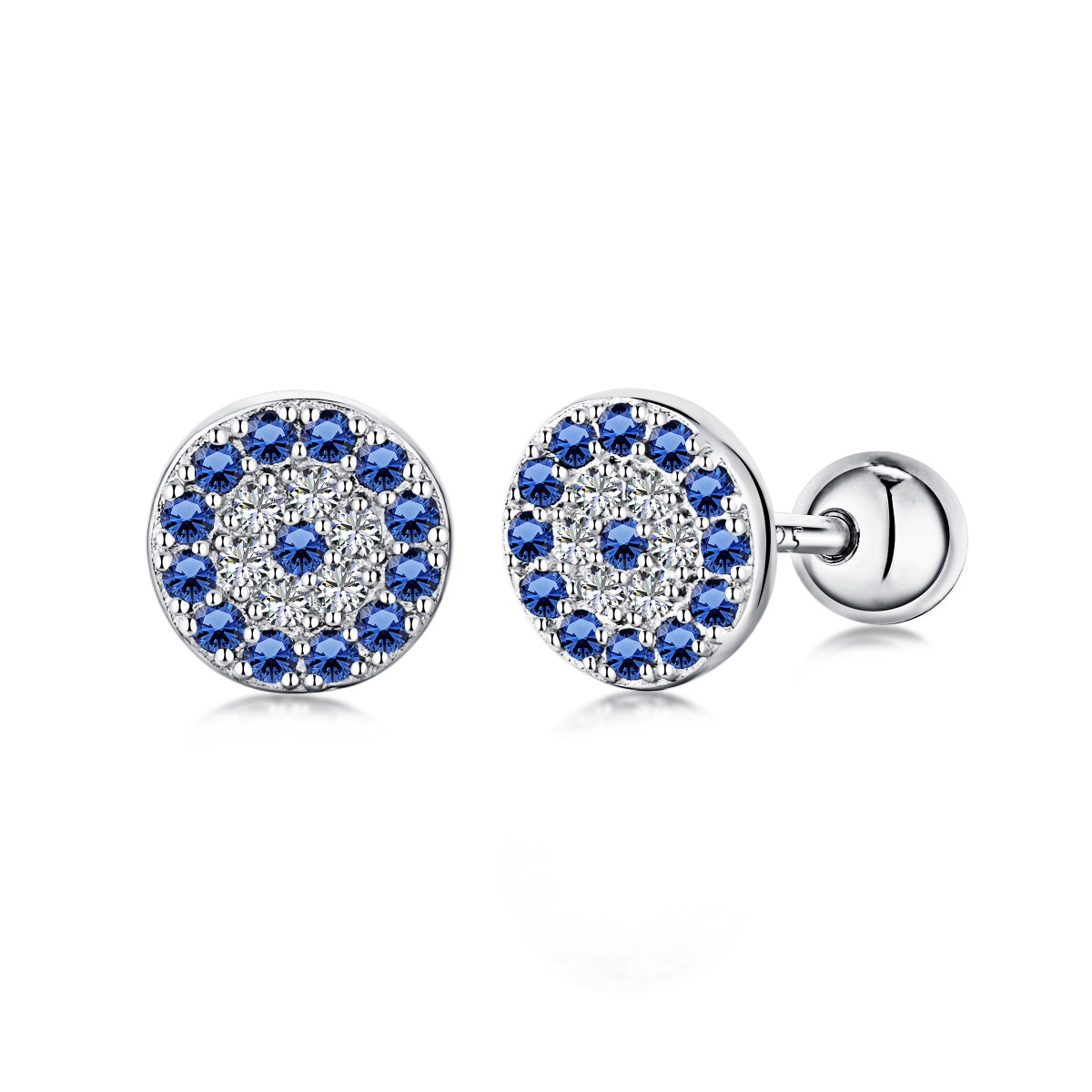 [Amore]Devil's Eye Ear Bone Nail Earrings