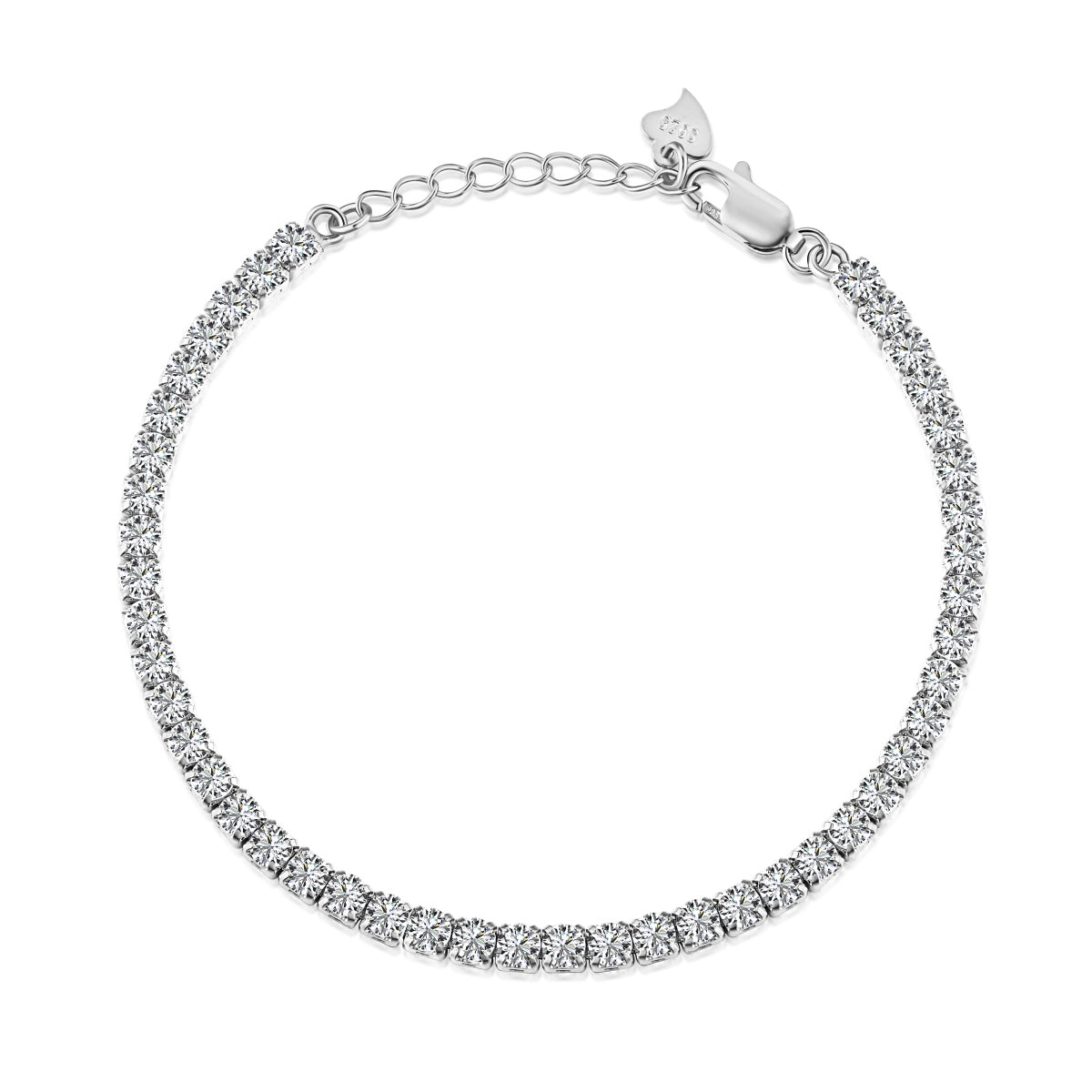 [Amore]Sparkling Round Cut Daily Bracelet