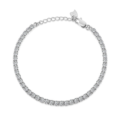 [Amore]Sparkling Round Cut Daily Bracelet
