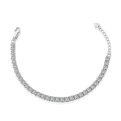 [Amore]Sparkling Radiant Princess Cut Tennis Bracelet
