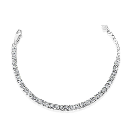 [Amore]Sparkling Radiant Princess Cut Tennis Bracelet