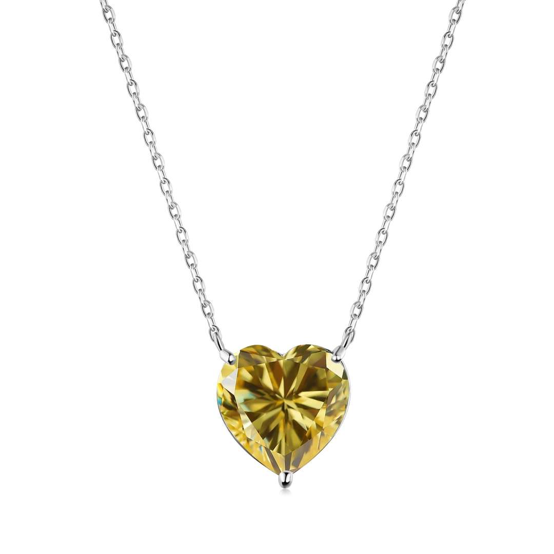 [Amore]6.0 carat Radiant Heart Shape Necklace