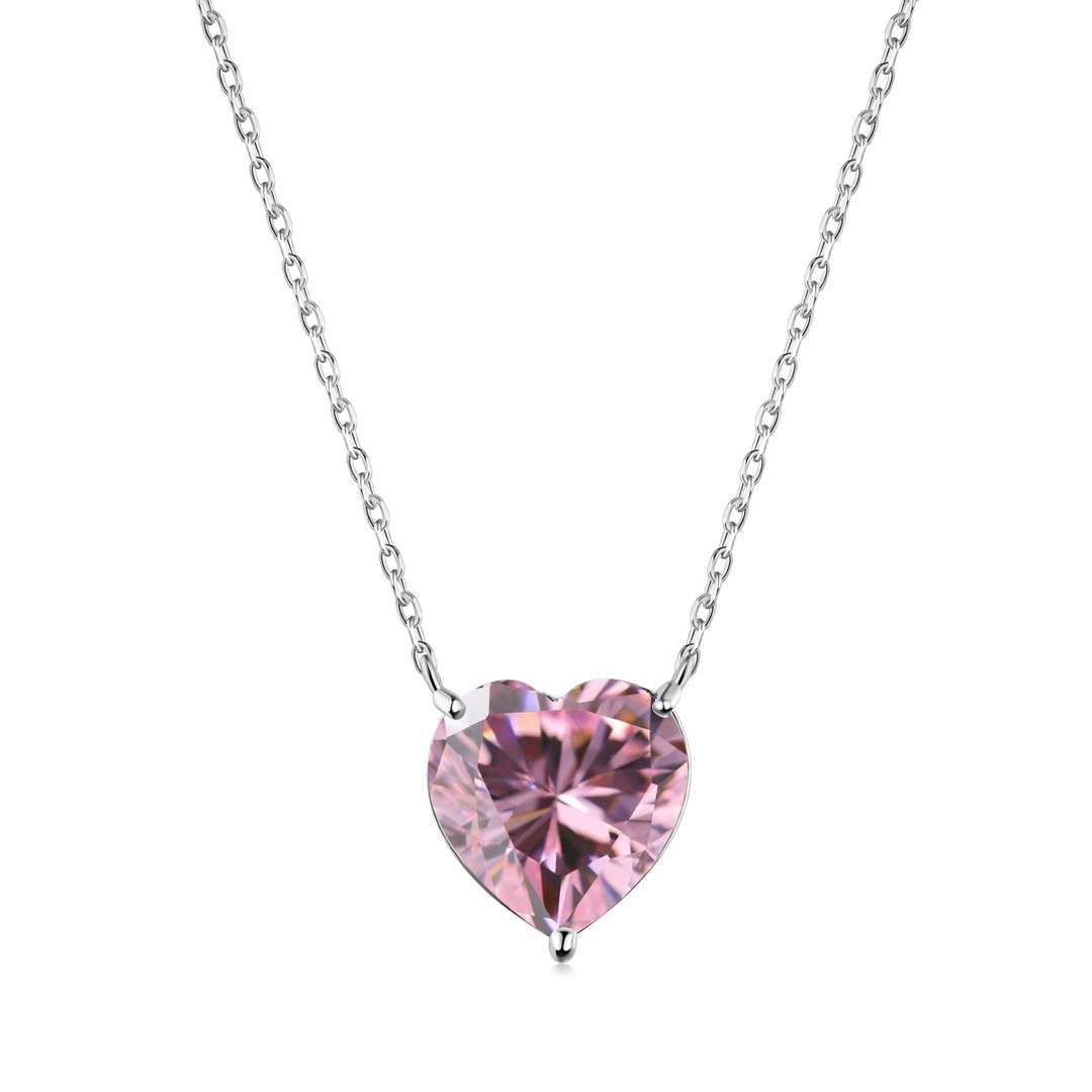 [Amore]6.0 carat Radiant Heart Shape Necklace