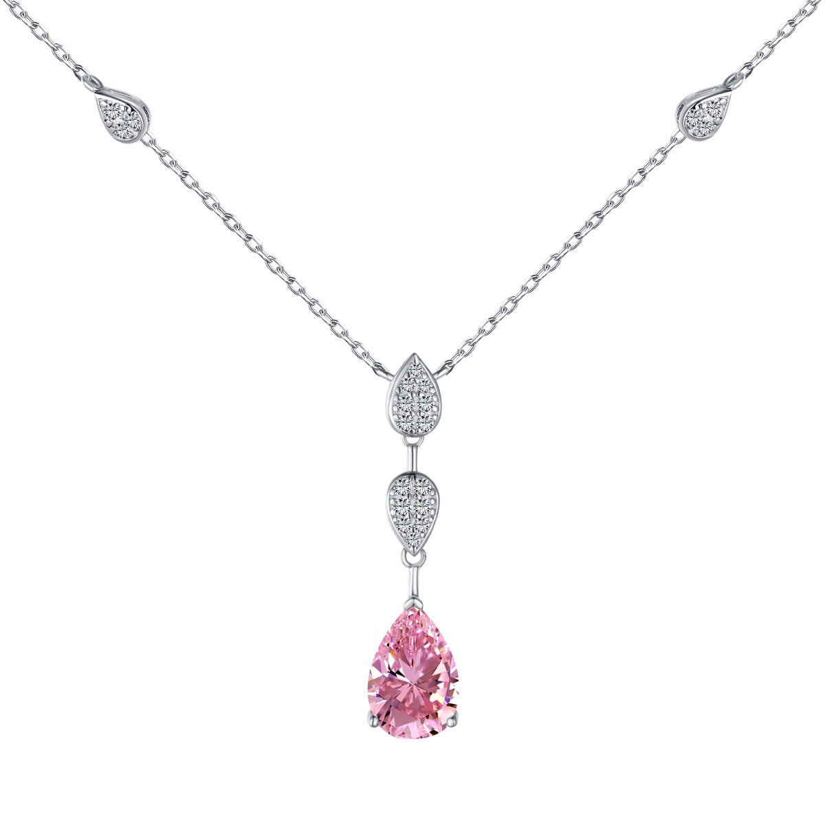 [Amore]Dazzling Pear Cut Necklace