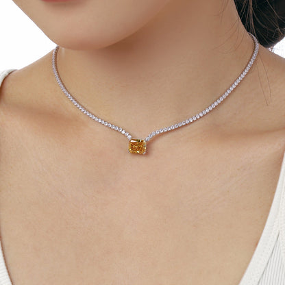 [Amore]4.0 Carat Elegant Radiant Cut Necklace