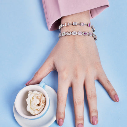 [Amore]Exquisite Ornate Emerald Cut Daily Bracelet