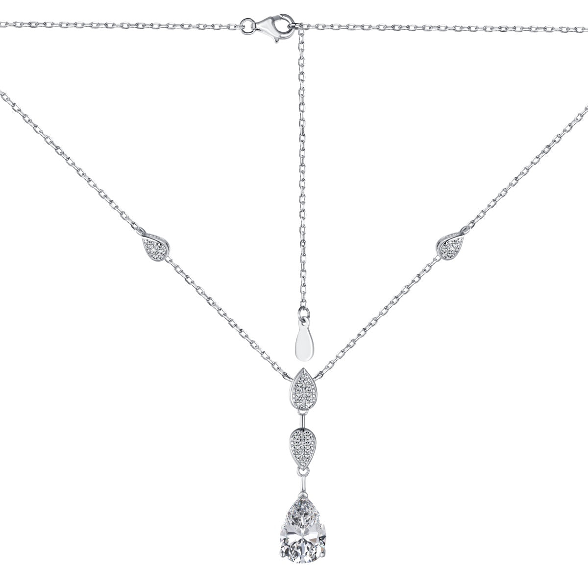 [Amore]Dazzling Pear Cut Necklace