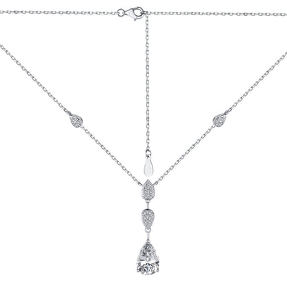 [Amore]Dazzling Pear Cut Necklace