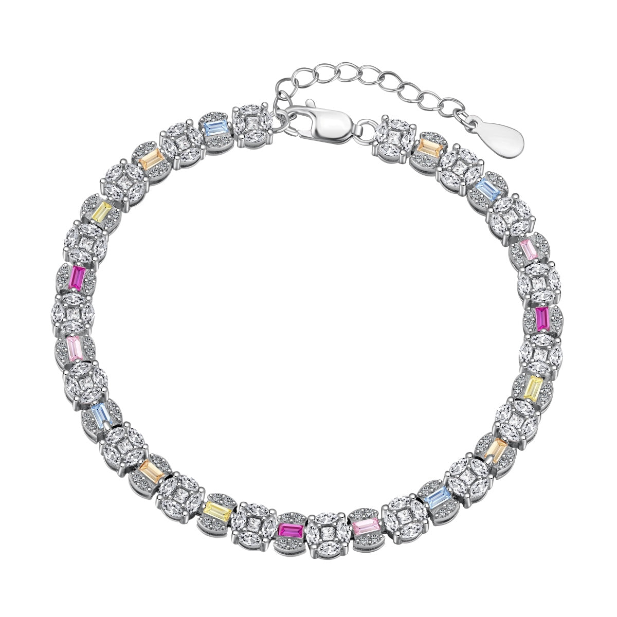 [Amore]Dazzling Radiant Multi Cut Daily Bracelet