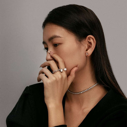 [Amore]Elegant Tennis Chain Necklace