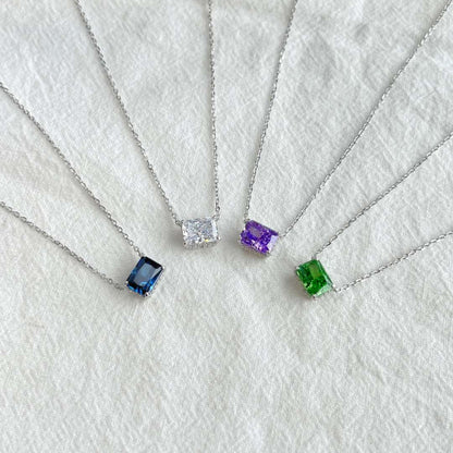 [Amore]Luxurious Square Shape Colorful Necalack