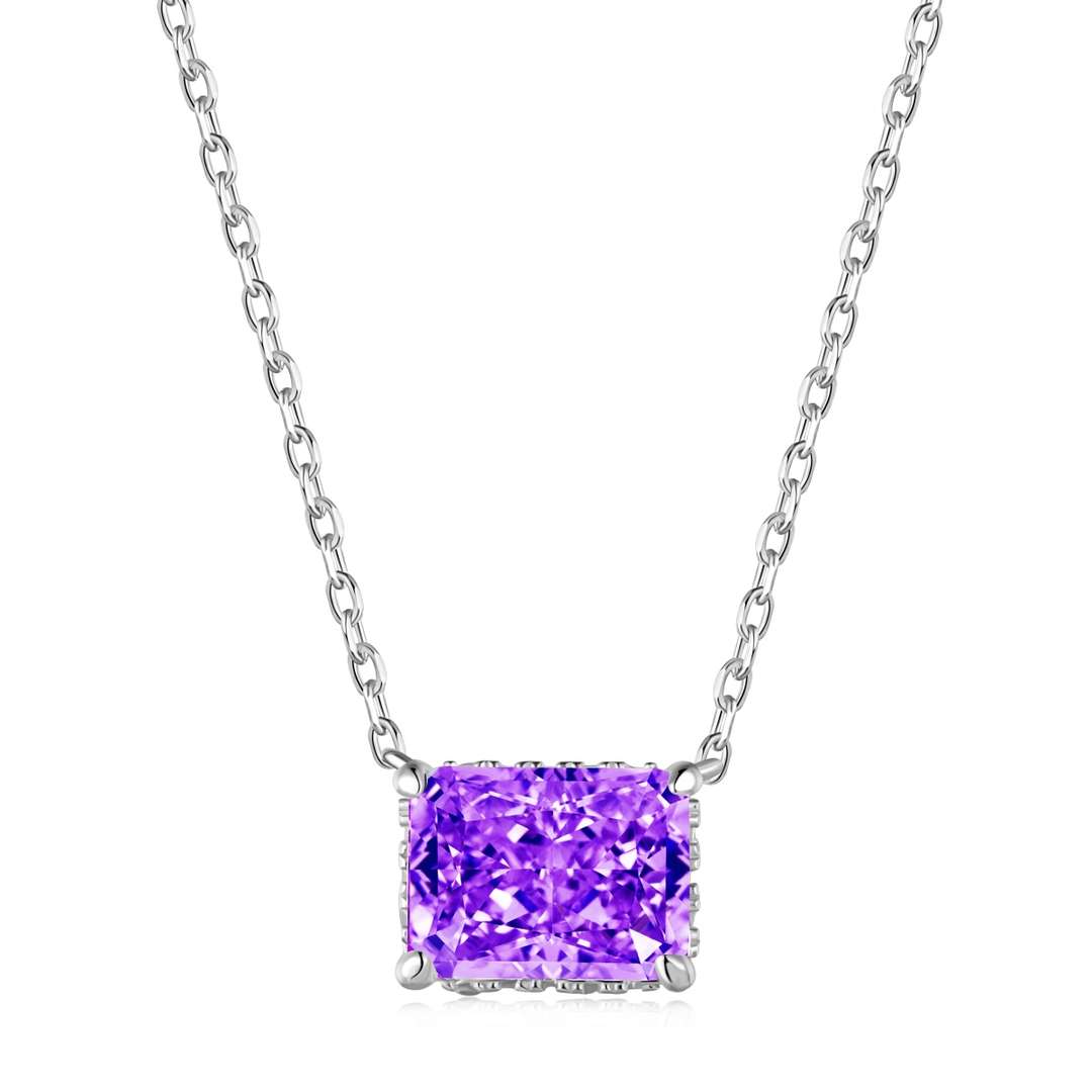 [Amore]Luxurious Square Shape Colorful Necalack