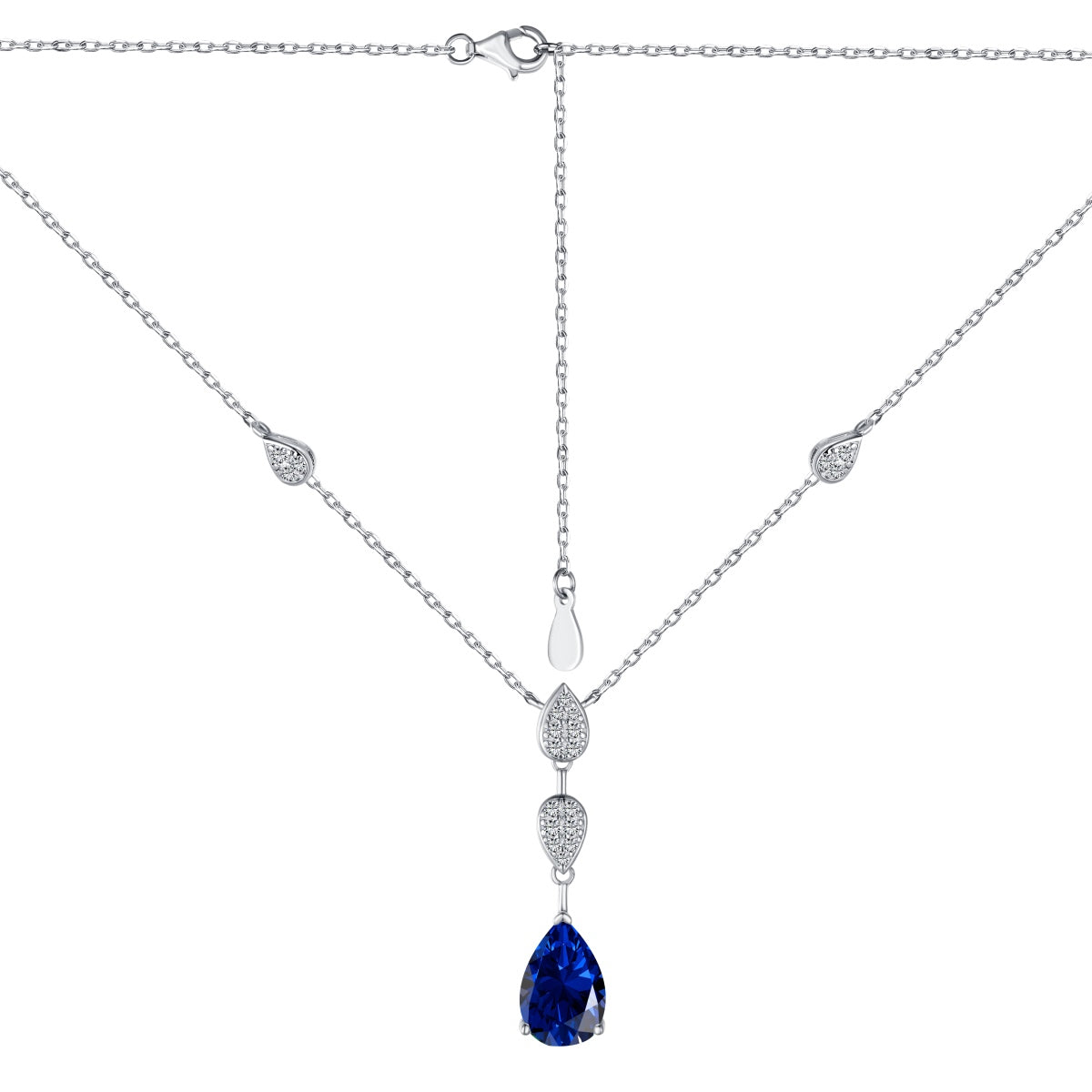 [Amore]Dazzling Pear Cut Necklace