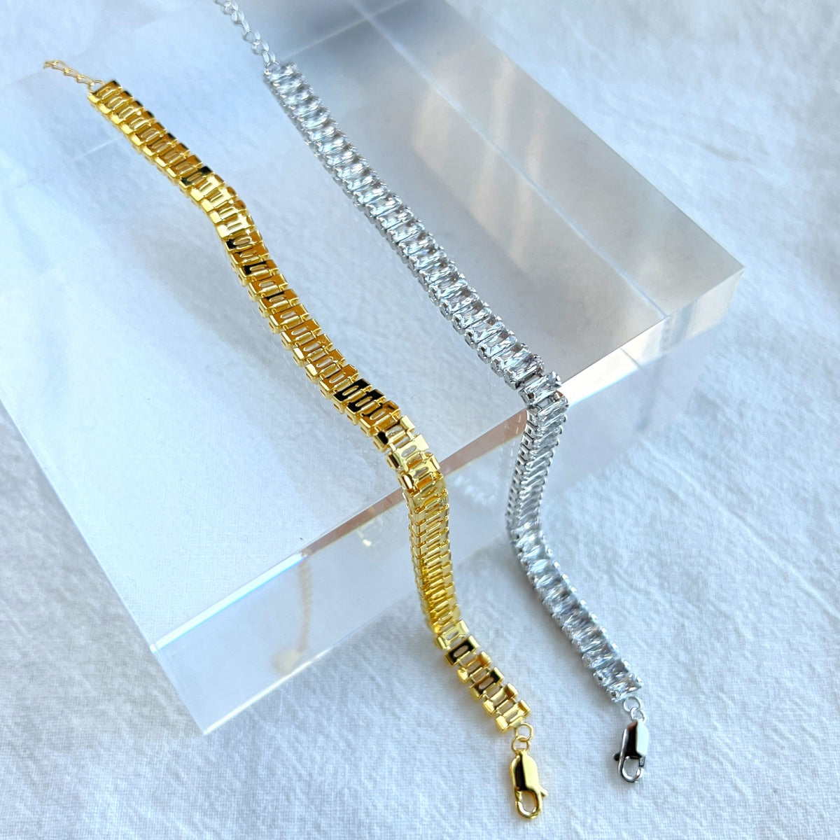 [Amore]Exquisite Emerald Cut Daily Bracelet