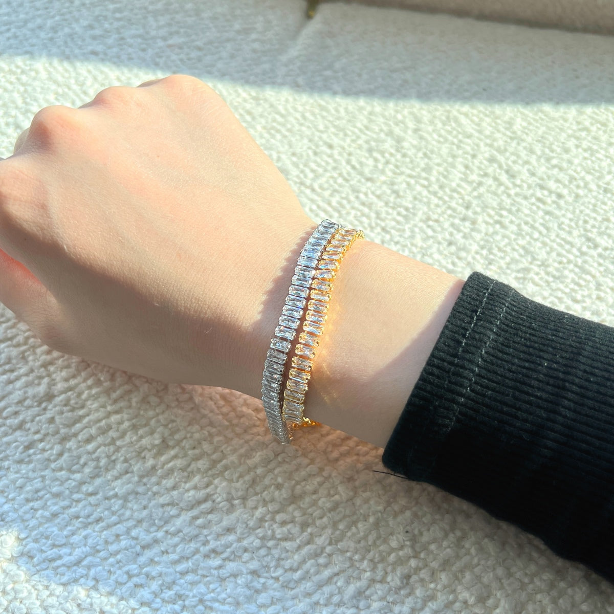 [Amore]Exquisite Emerald Cut Daily Bracelet