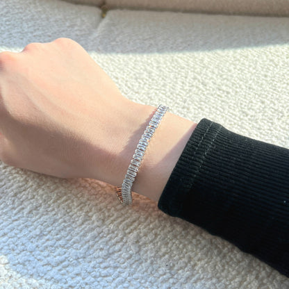 [Amore]Exquisite Emerald Cut Daily Bracelet