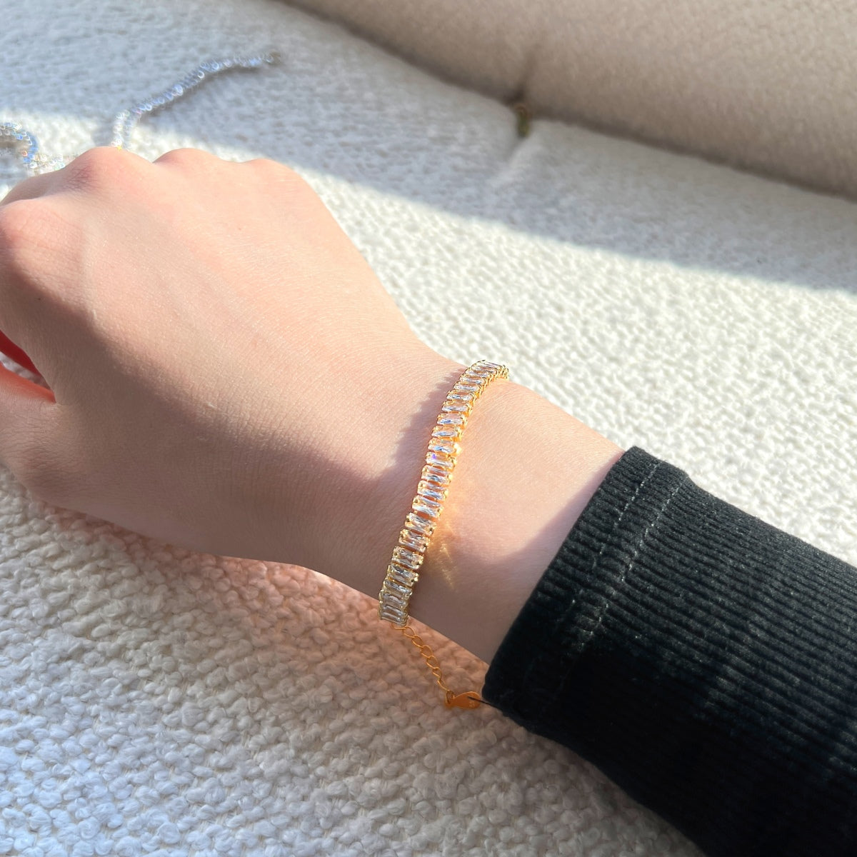 [Amore]Exquisite Emerald Cut Daily Bracelet