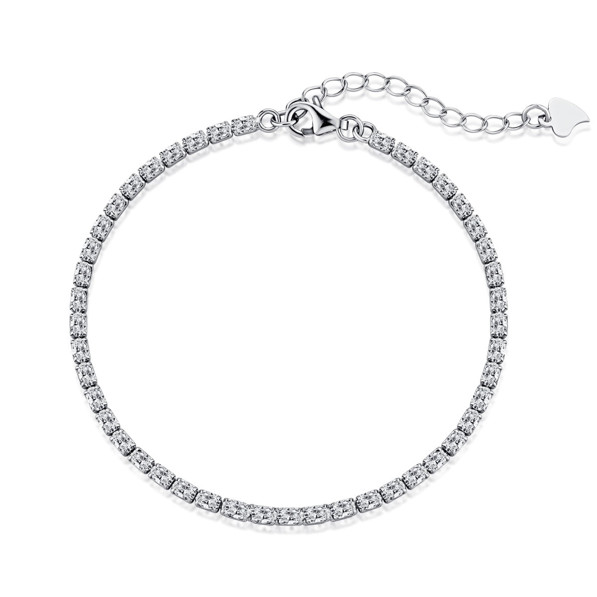 [Amore]Elegant Emerald Cut Daily Bracelet