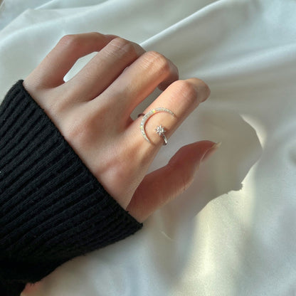 [Amore]Eternity Moon & Star Ring