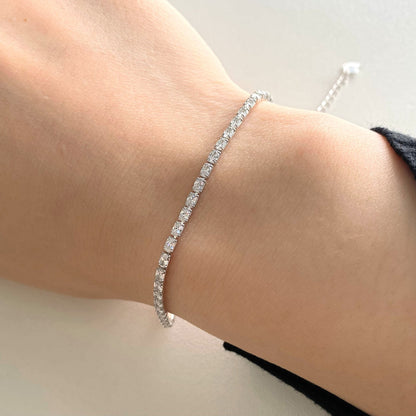 [Amore]Elegant Emerald Cut Daily Bracelet