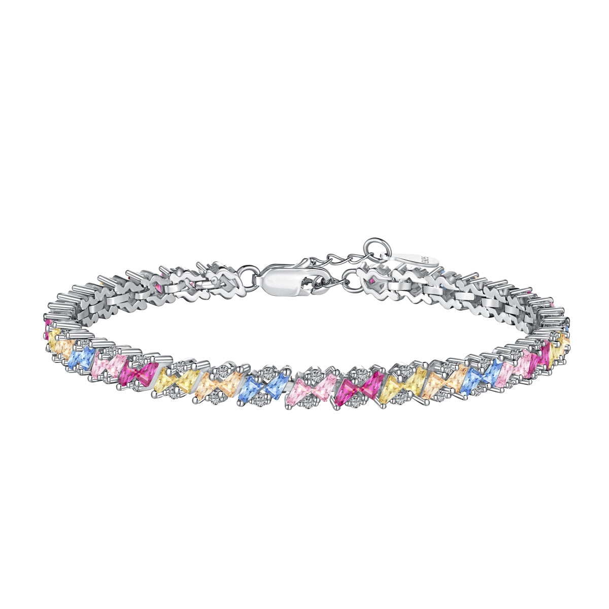 [Amore]Ornate Sparkling Multi Cut Party Bracelet