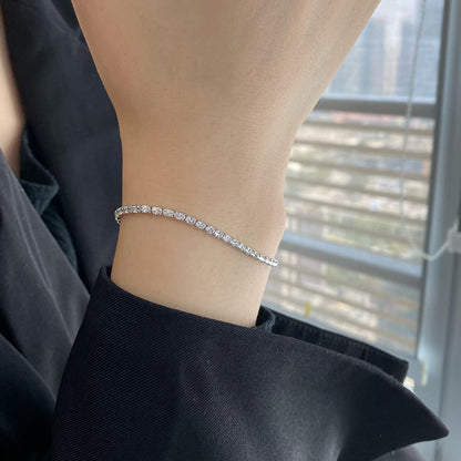 [Amore]Elegant Emerald Cut Daily Bracelet