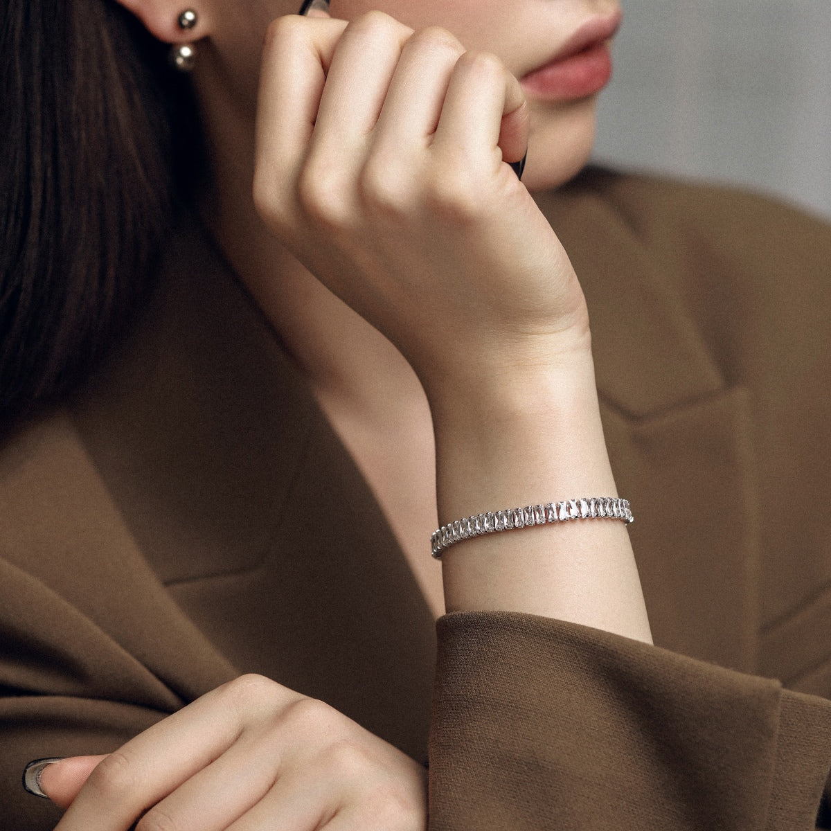 [Amore]Exquisite Emerald Cut Daily Bracelet