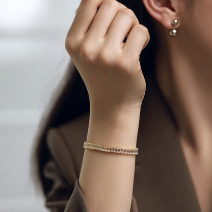 [Amore]Exquisite Emerald Cut Daily Bracelet