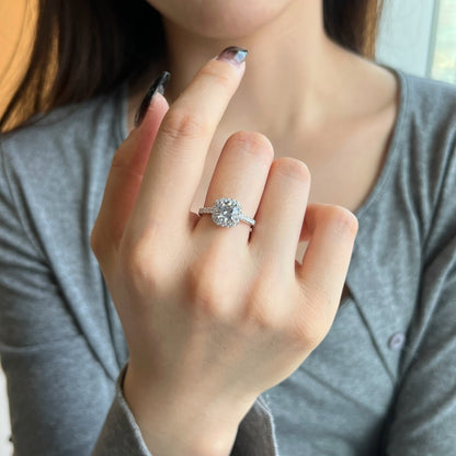 [Amore]Dazzling Resplendent Round Cut Wedding Ring